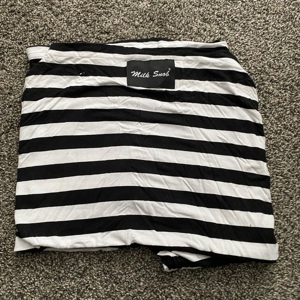 Milk Snob Black and White Striped Kids Cover